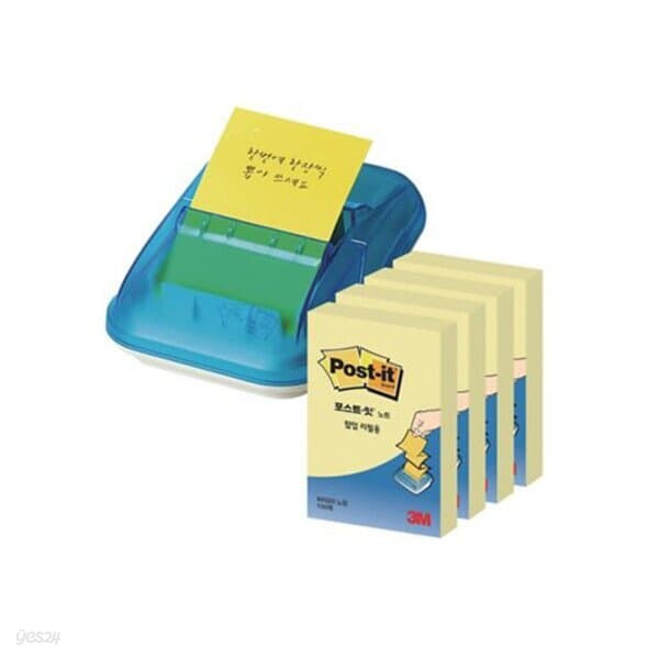 [3M] 포스트잇 팝업디스펜서 KR-2003 51mmx76mm(4개) 디스펜서(1개)