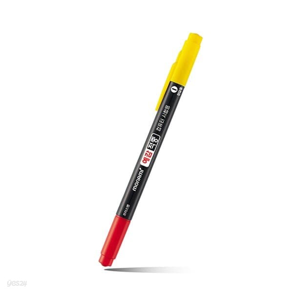 [모나미] 싸인펜 컴퓨터용 예감적중 (흑색+적색)