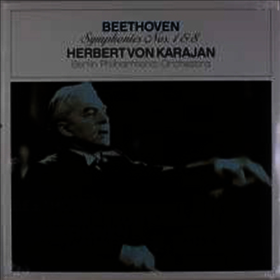 Herbert von Karajan — 베토벤: 교향곡 1번 & 8번 (Beethoven: Symphonies Nos.1 & 8) - Herbert von Karajan 앨범 커버
