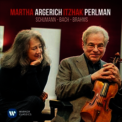 Martha Argerich,Itzhak Perlman — 슈만 & 바흐: 바이올린 소나타 (Schumann & Bach: Violin Sonatas) - Martha Argerich 앨범 커버