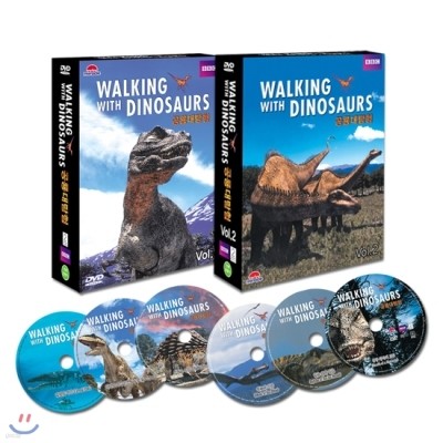 KBS Ž (Walking with Dinosaurs) Vol.1+Vol 2  DVD 6 Ʈ