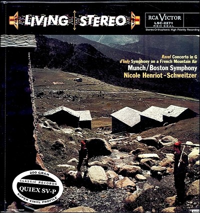 Schweitzer, Munch, Boston Symphony Orch. — 라벨 : 협주곡 / 댕디 : 교향곡 - 뮌시 앨범 커버