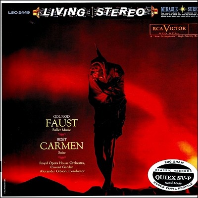 Alexander Gibson : Ŀ콺Ʈ / : ī - ˷ 齼 (Gounod: Faust / Bizet: Carmen) [LP]
