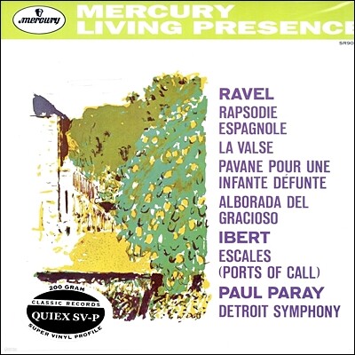 Paul Paray, Ditroit Symphony Orch. — 라벨 : 스페인 랩소디, 왈츠 - 폴 퍼레이 앨범 커버