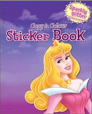 Disney Copy Colour Sticker Book : Princess