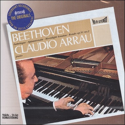 Claudio Arrau 亥 :  ǾƳ ҳŸ (Beethoven : Piano Sonatas no.8 "Pathetique" no.23 "Appassionata" no.14 "Moonlight" Rondo)