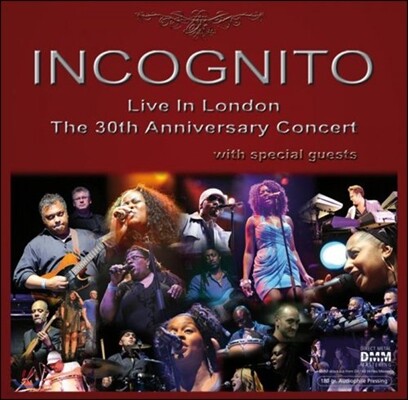 Incognito — Live in London: The 30th Anniversary Concert 인코그니토 데뷔 30주년 기념 런던 라이브 콘서트 앨범 커버