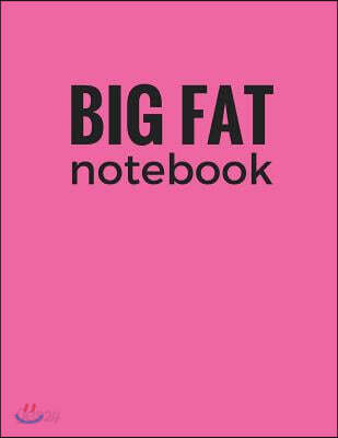 Big Fat Notebook (600 Pages): Pink, Extra Large Ruled Blank Notebook ...