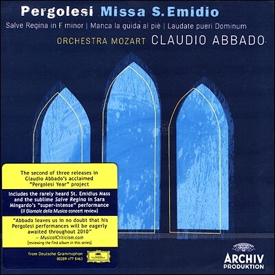 Claudio Abbado 페르골레지: 미사 S 에미디오 (Pergolesi: Missa S. Emidio)