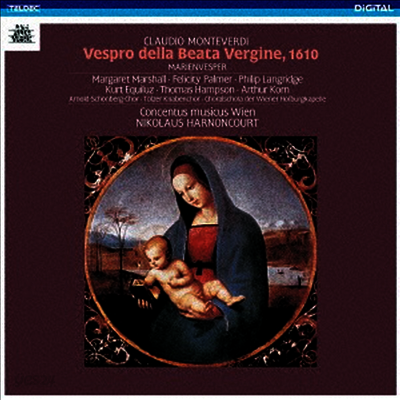 몬테베르디: 성모 마리아의 저녁 기도 (Monteverdi : Vespro Della Beata Vergine - 1986 Recordong) (2CD)(일본반) - Nikolaus Harnoncourt