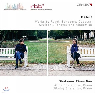 Shalamov Piano Duo 데뷔 - 라벨 / 슈베르트 / 드뷔시 / 힌데미트 / 타네예프: 피아노 이중주 작품 (Debut - Ravel, Schubert, Debussy, Cruixent, Taneyev and Hindemith) 샬라모프 피아노 듀오