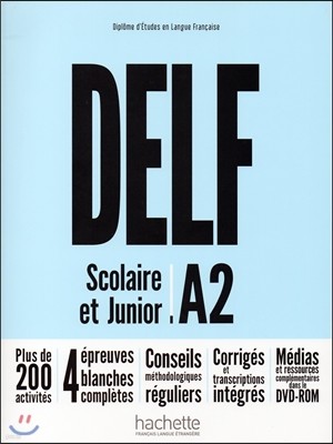 Delf Scolaire et Junior A2 (+DVD-Rom, Transcriptions et corriges)