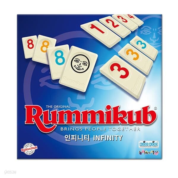 [코리아보드게임즈] 루미큐브 인피니티 Rummikub Infinity[8세이상,2인~4인]