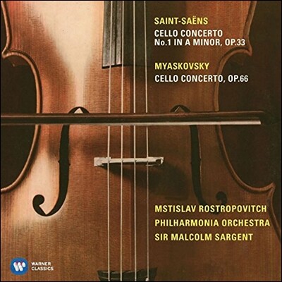 Mstislav Rostropovich 미아스코프스키 / 생상스: 첼로 협주곡 (Saint-Saens / Myaskovsky: Cello Concertos Op.33 & Op.66) 므스티슬라프 로스트로포비치