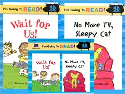 [I'm Going to READ!] Level 1 : Wait for Us! / No More TV, Sleepy Cat (Book & CD)