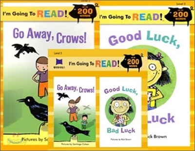 [I'm Going to READ!] Level 3 : Go Away,Crows! / Good Luck, Bad Luck (Book & CD)