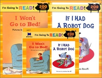 [I'm Going to READ!] Level 3 : I Won't Go to Bed! / If I Had a Robot Dog (Book & CD)