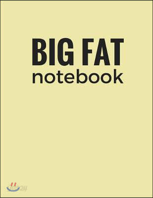 Big Fat Notebook (600 Pages): Goldenrod, Extra Large Ruled Blank ...