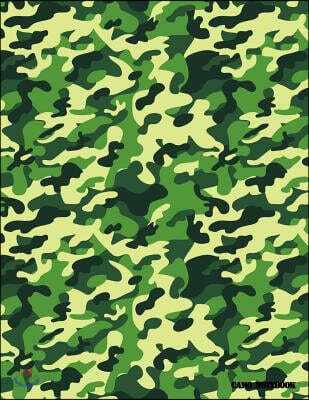 Camo Notebook: Dark Forest Camouflage, 144 Pages