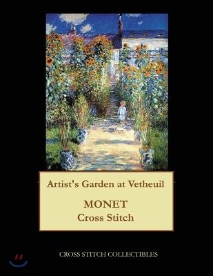 Artist's Garden at Vetheuil: Monet cross stitch pattern