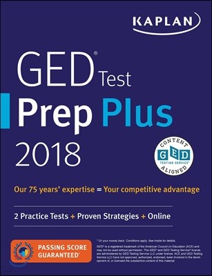 Kaplan GED Test Prep Plus 2018-2019