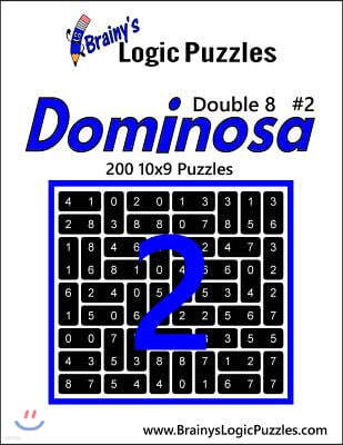 Brainy's Logic Puzzles Dominosa Double 8 #2: 200 10x9 Puzzles