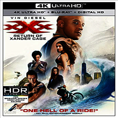 xXx: Return Of Xander Cage (트리플 엑스 리턴즈) (2017) (한글무자막)(4K Ultra HD + Blu-ray + Digital HD)