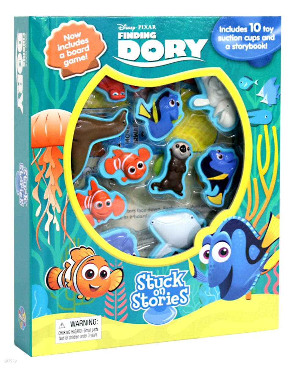 Stuck On Stories : Disney Finding Dory 스턱온 시리즈 : 디즈니 도리를 찾아서 (흡착 피규어 10개 포함)