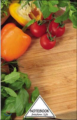 Notebook Journal Dot-Grid, Graph, Lined, Blank No Lined: Paprika and tomatoes: Small Pocket Notebook Journal Diary, 120 pages, 5.5" x 8.5" (Blank Note