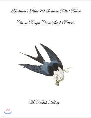 Audubon's Plate 72 Swallow Tailed Hawk: Class Designs Cross Stitch Pattern
