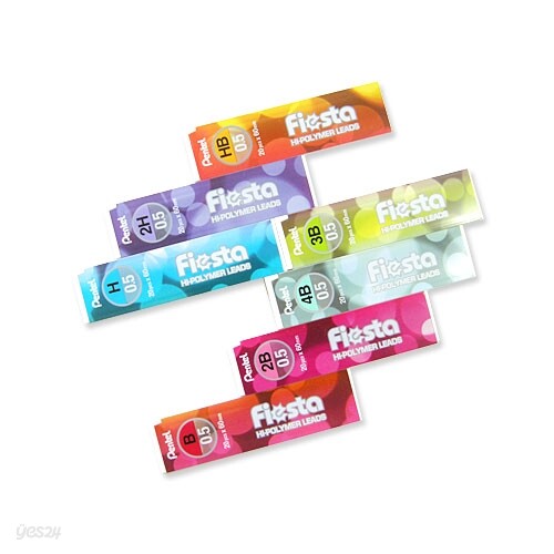 [알앤비]펜텔 pentel fiesta 피에스타 샤프심 하이폴리머-0.5mm