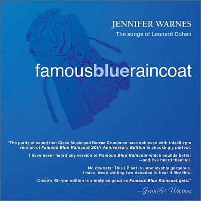 Jennifer Warnes — Famous Blue Raincoat: 20th Anniversary Edition 앨범 커버