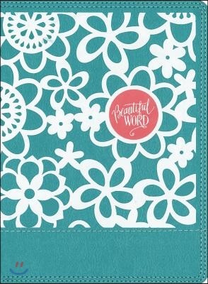 Niv, Beautiful Word Coloring Bible for Girls, Leathersoft Over Board, Teal: Hundreds of Verses to Color