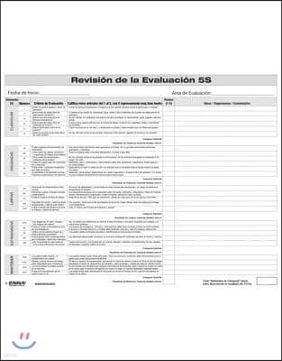 5S Evaluation Review Form