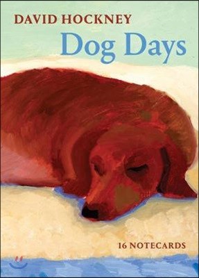 David Hockney Dog Days Notecards : 데이비드 호크니 그림 엽서 세트