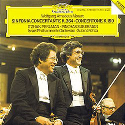 모차르트 : 신포니아 콘체르탄테, 두 대의 바이올린 협주곡 (Mozart : Sinfonia Concertante K.364, 2 Violin Concerto K.190)(CD) - Itzhak Perlman
