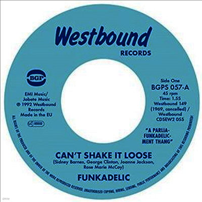 Funkadelic — Can't Shake It Loose / I'll Bet You (7" Single) 앨범 커버