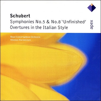 Nikolaus Harnoncourt Ʈ:  5, 8 - ݶ콺 Ƹ (Schubert: Symphony No.5, No.8, Ovewture D.590 591)