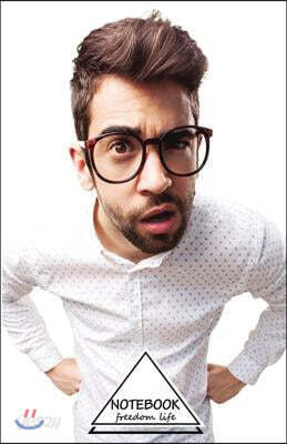 Notebook Journal Dot-Grid, Graph, Lined, Blank No Lined: Funny face guy: Small Pocket Notebook Journal Diary, 120 pages, 5.5 x 8.5 (Blank Notebook Jou