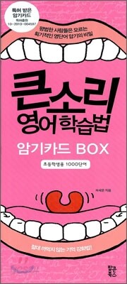 큰소리 영어 학습법 암기카드 BOX