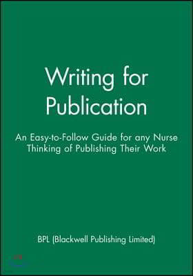 Writing for Publication: 2005 Booklet