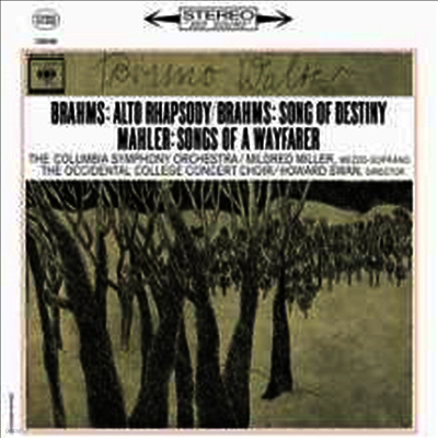 Bruno Walter — 브람스: 알토 랩소디 & 말러: 방황하는 젊은이의 노래 (Brahms: Alt-Rhapsodie Op.53 & Mahler: Lieder Eines Fahrenden Gesellen) - Bruno Walter 앨범 커버