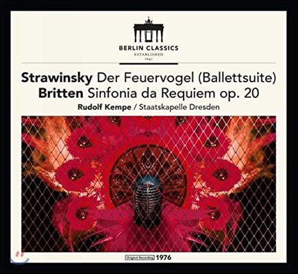 Rudolf Kempe ƮŰ: һ  / 긮ư:  Ͼ (Stravinsky: The Firebird Suite / Britten: Sinfonia da Requiem Op.20) 絹 , Ÿī緹 巹
