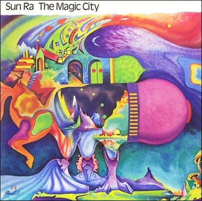 John Gilmore,Sun Ra,Marshall Allen,Ronnie Boykins,Ali Hassan — Sun Ra & Solar Arkestra (선 라 & 솔라 아케스트라) - The Magic City 앨범 커버