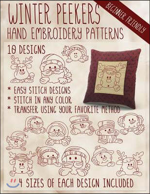 Winter Peekers Hand Embroidery Patterns