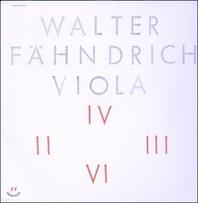 Walter Fahndrich  ҵ帮: ö (Viola) [LP]