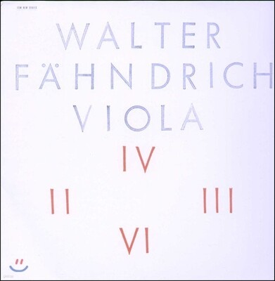 Walter Fahndrich 발터 팬드리히: 비올라 (Viola) [LP]
