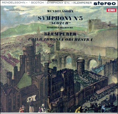 Otto Klemperer ൨:  3, ΰ   -  Ŭ䷯ (Mendelssohn : Symphony No.3  `Scotish`) [LP]
