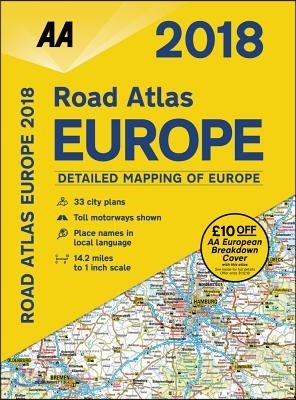2018 Road Atlas Europe