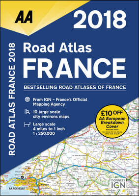 2018 Road Atlas France